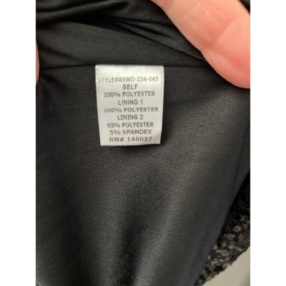 Alter’d State Plus Drama Sleeve Midi Black Full Sequined Party Dress Size XXL - Picture 9 of 10